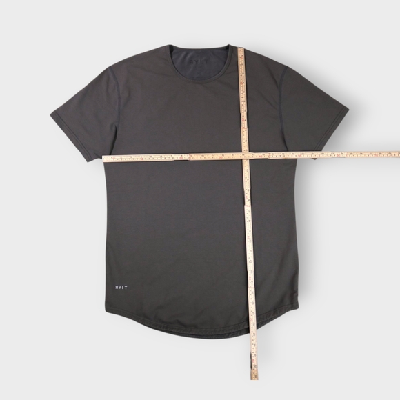 Bylt Drop Cut Lux Short Sleeve Shirt Athleisure Gorpcore Workout In Gray Size M - Picture 4 of 9